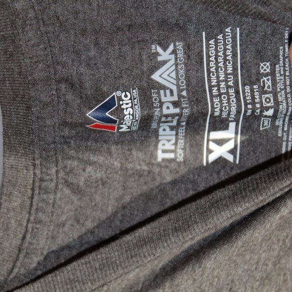 Seattle Mariners Grey and Chrome Short Sleeve Tee - Picture 3 of 4